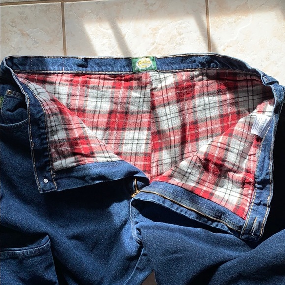 Cabela’s flannel lined jeans EUC - Picture 4 of 7